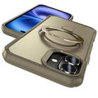 For iPhone 16 Skin Feel Magnetic Holder MagSafe Phone Case(Khaki) - 2