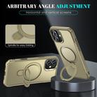 For iPhone 16 Skin Feel Magnetic Holder MagSafe Phone Case(Khaki) - 3