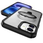 For iPhone 16 Skin Feel Magnetic Holder MagSafe Phone Case(Frosted) - 2