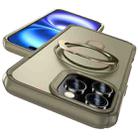 For iPhone 16 Pro Skin Feel Magnetic Holder MagSafe Phone Case(Khaki) - 2