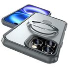 For iPhone 16 Pro Max Skin Feel Magnetic Holder MagSafe Phone Case(Grey) - 2