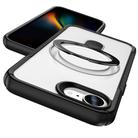 For iPhone 16e Skin Feel Magnetic Holder MagSafe Phone Case(Frosted) - 2