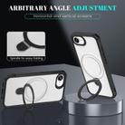 For iPhone 16e Skin Feel Magnetic Holder MagSafe Phone Case(Frosted) - 3