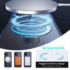For iPhone 15 Skin Feel Magnetic Holder MagSafe Phone Case(Royal Blue) - 3