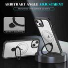 For iPhone 15 Plus / 14 Plus Skin Feel Magnetic Holder MagSafe Phone Case(Frosted) - 3