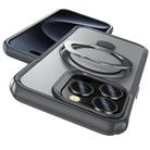 For iPhone 14 Pro Max Skin Feel Magnetic Holder MagSafe Phone Case(Grey) - 2