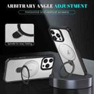For iPhone 14 Pro Max Skin Feel Magnetic Holder MagSafe Phone Case(Frosted) - 3