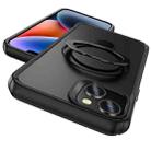 For iPhone 14 / 13 Skin Feel Magnetic Holder MagSafe Phone Case(Black) - 2