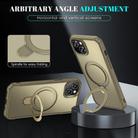 For iPhone 14 / 13 Skin Feel Magnetic Holder MagSafe Phone Case(Khaki) - 3