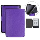For Pocketbook B606 628 633 632 627 616 Crazy Horse Texture TPU Leather Smart Tablet Case(Purple) - 1