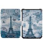 For Pocketbook B606 628 633 632 627 616 Painting TPU Leather Smart Tablet Case(Retro Tower) - 1