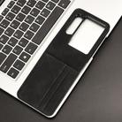For ZTE nubia Flip2 Skin-feeling Half-split Card Slot Folding Phone Case(Black) - 2