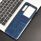 For ZTE nubia Flip2 Skin-feeling Half-split Card Slot Folding Phone Case(Blue) - 2
