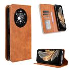 For Fossibot F109 Magnetic Buckle Retro Texture Leather Phone Case(Brown) - 1