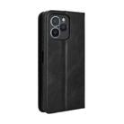 For Fossibot S1 5G Magnetic Buckle Retro Texture Leather Phone Case(Black) - 3