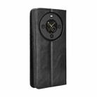 For Fossibot S3 Pro Magnetic Buckle Retro Texture Leather Phone Case(Black) - 3