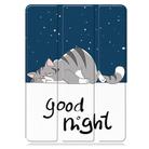 For OnePlus Pad 2 Custer Painted 3-Fold Holder Smart Leather Tablet Case(Lazy Cat) - 2