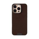 For iPhone 16 Pro ABEEL Ruyi Pattern 6D Micro Relief MagSafe Leather Phone Case(Brown) - 2