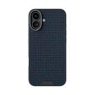 For iPhone 16 ABEEL Ruyi Pattern 6D Micro Relief MagSafe Leather Phone Case(Blue) - 2