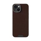 For iPhone 14 ABEEL Ruyi Pattern 6D Micro Relief MagSafe Leather Phone Case(Brown) - 2
