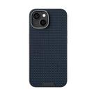 For iPhone 13 ABEEL Ruyi Pattern 6D Micro Relief MagSafe Leather Phone Case(Blue) - 2