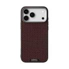 For iPhone 17 Pro ABEEL Ruyi Pattern 6D Micro Relief MagSafe Leather Phone Case(Brown) - 2