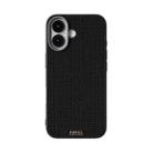 For iPhone 17 ABEEL Ruyi Pattern 6D Micro Relief MagSafe Leather Phone Case(Black) - 2