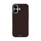 For iPhone 17 ABEEL Ruyi Pattern 6D Micro Relief MagSafe Leather Phone Case(Brown) - 2