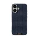 For iPhone 17 ABEEL Ruyi Pattern 6D Micro Relief MagSafe Leather Phone Case(Blue) - 2