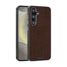For Samsung Galaxy S24 FE 5G ABEEL Ruyi Pattern 6D Micro Relief MagSafe Leather Phone Case(Brown) - 1
