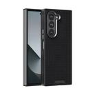 For Samsung Galaxy Z Fold6 5G ABEEL Ruyi Pattern 6D Micro Relief MagSafe Leather Phone Case(Black) - 1