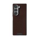 For Samsung Galaxy Z Fold6 5G ABEEL Ruyi Pattern 6D Micro Relief MagSafe Leather Phone Case(Brown) - 2