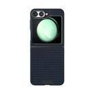 For Samsung Galaxy Z Flip5 5G ABEEL Ruyi Pattern 6D Micro Relief MagSafe Leather Phone Case(Blue) - 2