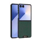 For Samsung Galaxy Z Flip7 5G ABEEL Ruyi Pattern 6D Micro Relief MagSafe Leather Phone Case(Green) - 1