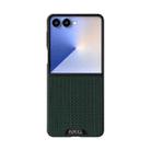 For Samsung Galaxy Z Flip7 5G ABEEL Ruyi Pattern 6D Micro Relief MagSafe Leather Phone Case(Green) - 2