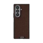 For Samsung Galaxy Z Fold7 5G ABEEL Ruyi Pattern 6D Micro Relief MagSafe Leather Phone Case(Brown) - 2
