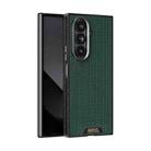 For Samsung Galaxy Z Fold7 5G ABEEL Ruyi Pattern 6D Micro Relief MagSafe Leather Phone Case(Green) - 1