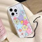 For iPhone 15 Plus Epoxy Acrylic Hybrid TPU Phone Case(Colorful Stars) - 2