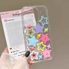 For iPhone 14 Plus Epoxy Acrylic Hybrid TPU Phone Case(Colorful Stars) - 3