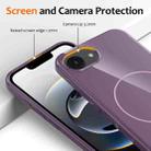 For iPhone 16e Glossy TPU Shockproof MagSafe Phone Case with Lanyard(Purple) - 3