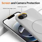 For iPhone 16e Glossy TPU Shockproof MagSafe Phone Case with Lanyard(White) - 3