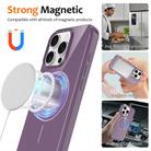 For iPhone 16 Pro Glossy TPU Shockproof MagSafe Phone Case with Lanyard(Purple) - 2