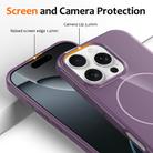 For iPhone 16 Pro Glossy TPU Shockproof MagSafe Phone Case with Lanyard(Purple) - 3