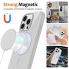 For iPhone 16 Pro Glossy TPU Shockproof MagSafe Phone Case with Lanyard(White) - 2