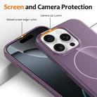 For iPhone 15 Pro Max Glossy TPU Shockproof MagSafe Phone Case with Lanyard(Purple) - 3
