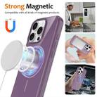 For iPhone 15 Pro Glossy TPU Shockproof MagSafe Phone Case with Lanyard(Purple) - 2