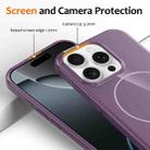 For iPhone 15 Pro Glossy TPU Shockproof MagSafe Phone Case with Lanyard(Purple) - 3