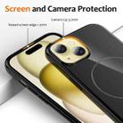 For iPhone 14 Plus Glossy TPU Shockproof MagSafe Phone Case with Lanyard(Black) - 3