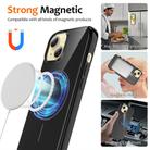 For iPhone 14 Glossy TPU Shockproof MagSafe Phone Case with Lanyard(Black) - 2