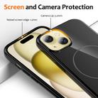 For iPhone 14 Glossy TPU Shockproof MagSafe Phone Case with Lanyard(Black) - 3